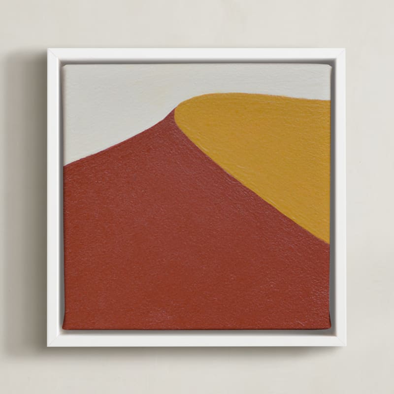"Sam Sand Dunes III" - Art Print in Desert Tones by Alina Knechtle - Framed Canvas
