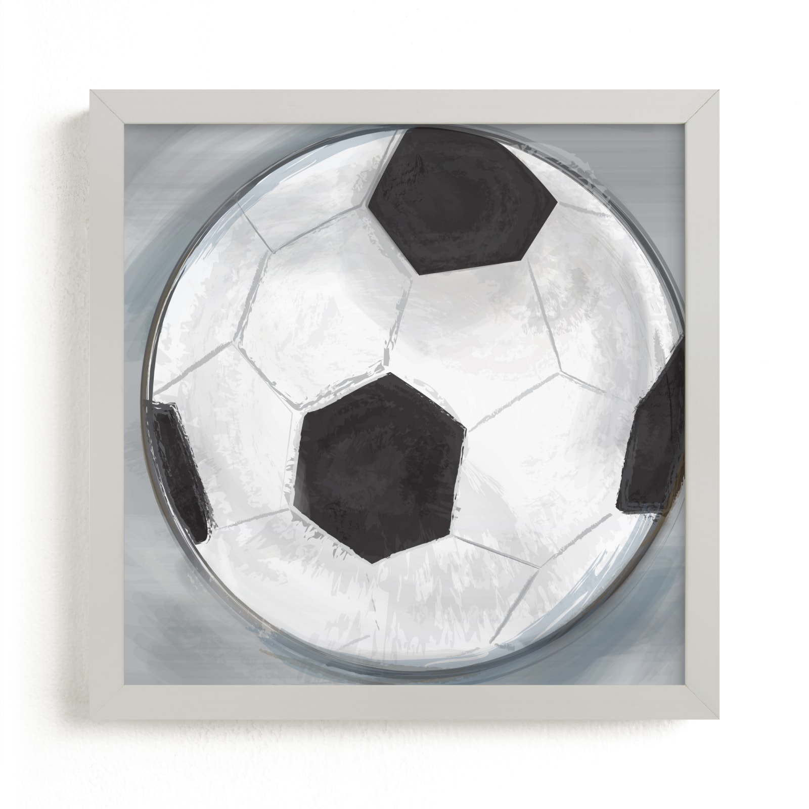 "Soccer Ball 1" - Art Print by Rebecca Marchese in beautiful frame options and a variety of sizes.