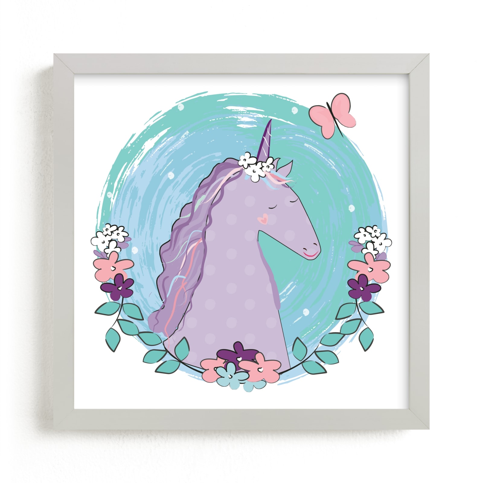 "Be a Unicorn" - Art Print by Rebecca Marchese in beautiful frame options and a variety of sizes.