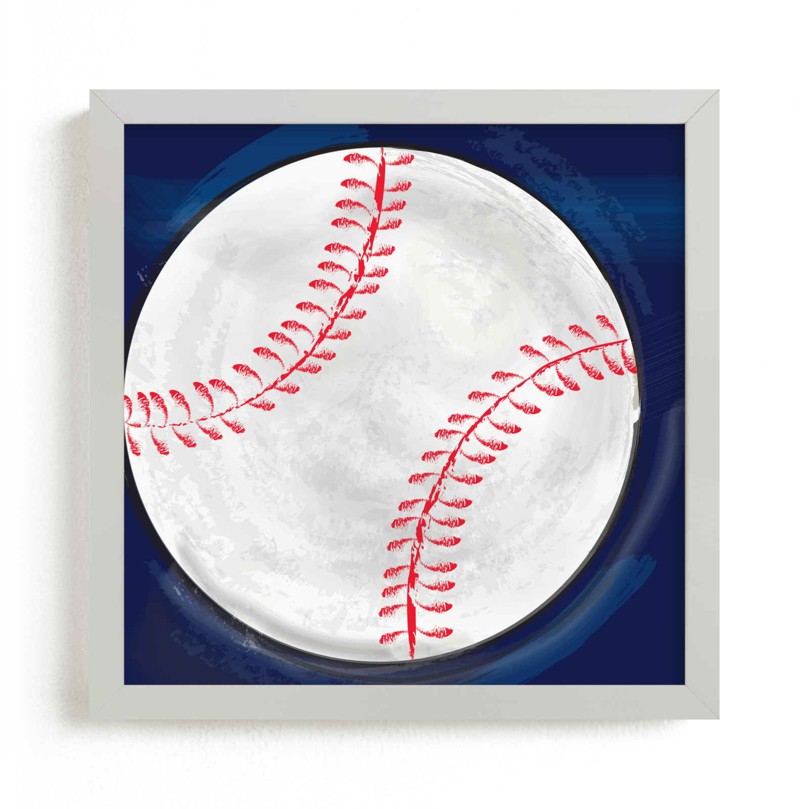 "Baseball 1" - Art Print by Rebecca Marchese in beautiful frame options and a variety of sizes.