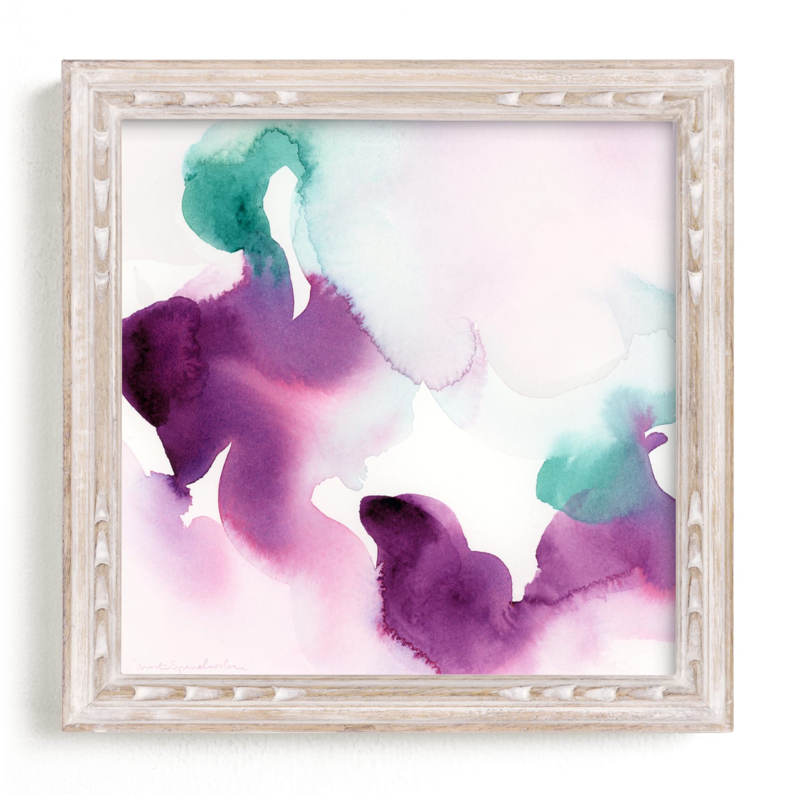 "Watercolor Abstract Flora Series : Solice" - Limited Edition Art Print by Marta Spendowska in beautiful frame options and a variety of sizes.