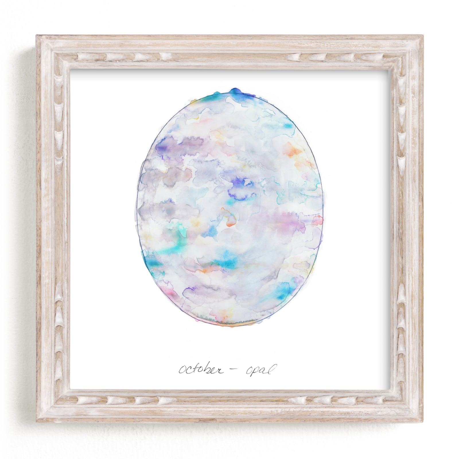 "October - Opal" - Limited Edition Art Print by Naomi Ernest in beautiful frame options and a variety of sizes.