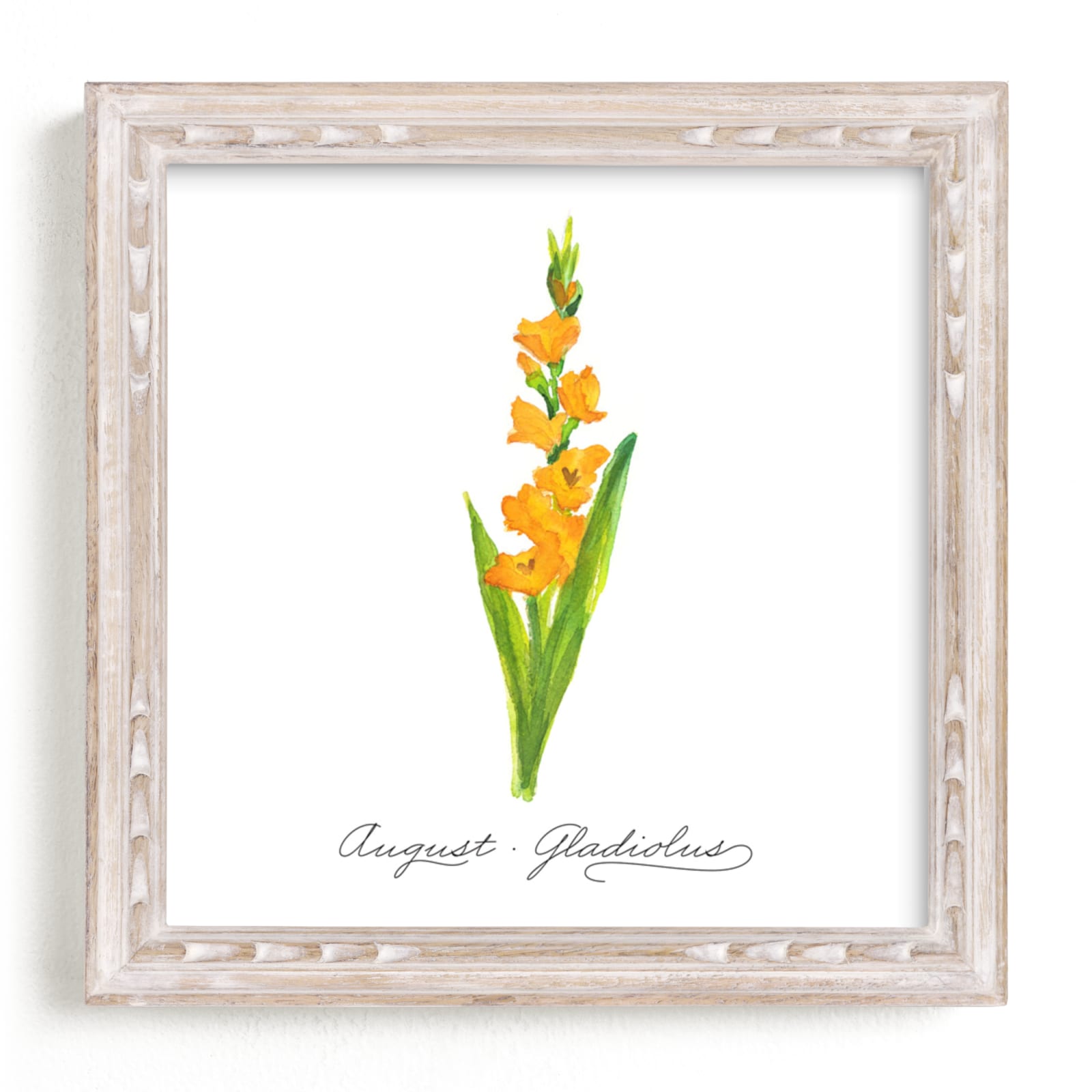 "August Gladiolus" - Art Print by Liz Conley in beautiful frame options and a variety of sizes.