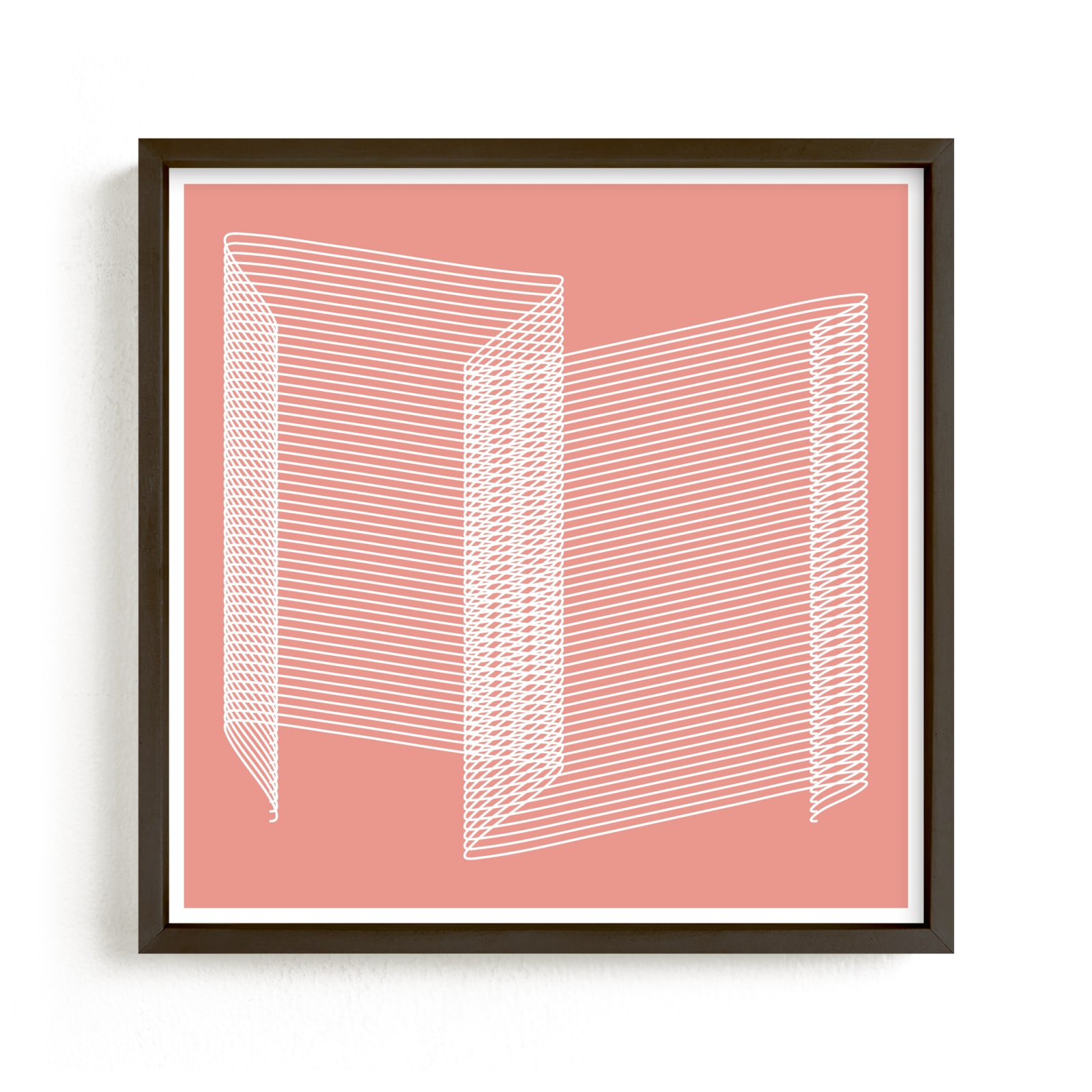 "pink and lines" - Limited Edition Art Print by Marco Berrios in beautiful frame options and a variety of sizes.