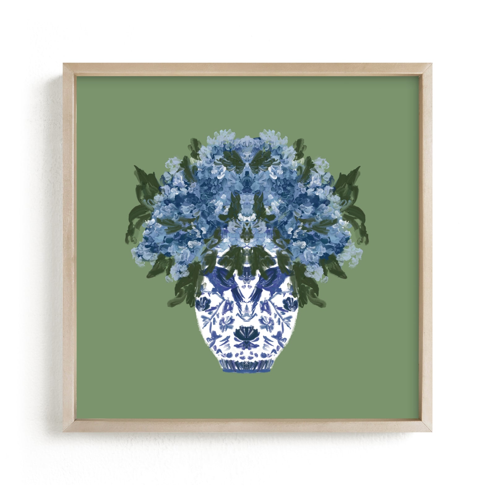 "Chinoiserie Blooms III" by Britt Mills in beautiful frame options and a variety of sizes.