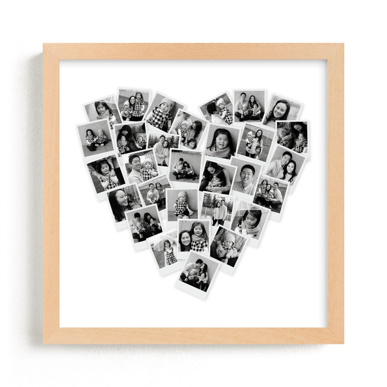 This is a black photo art by Minted called Filter Heart Snapshot Mix® Photo Art.