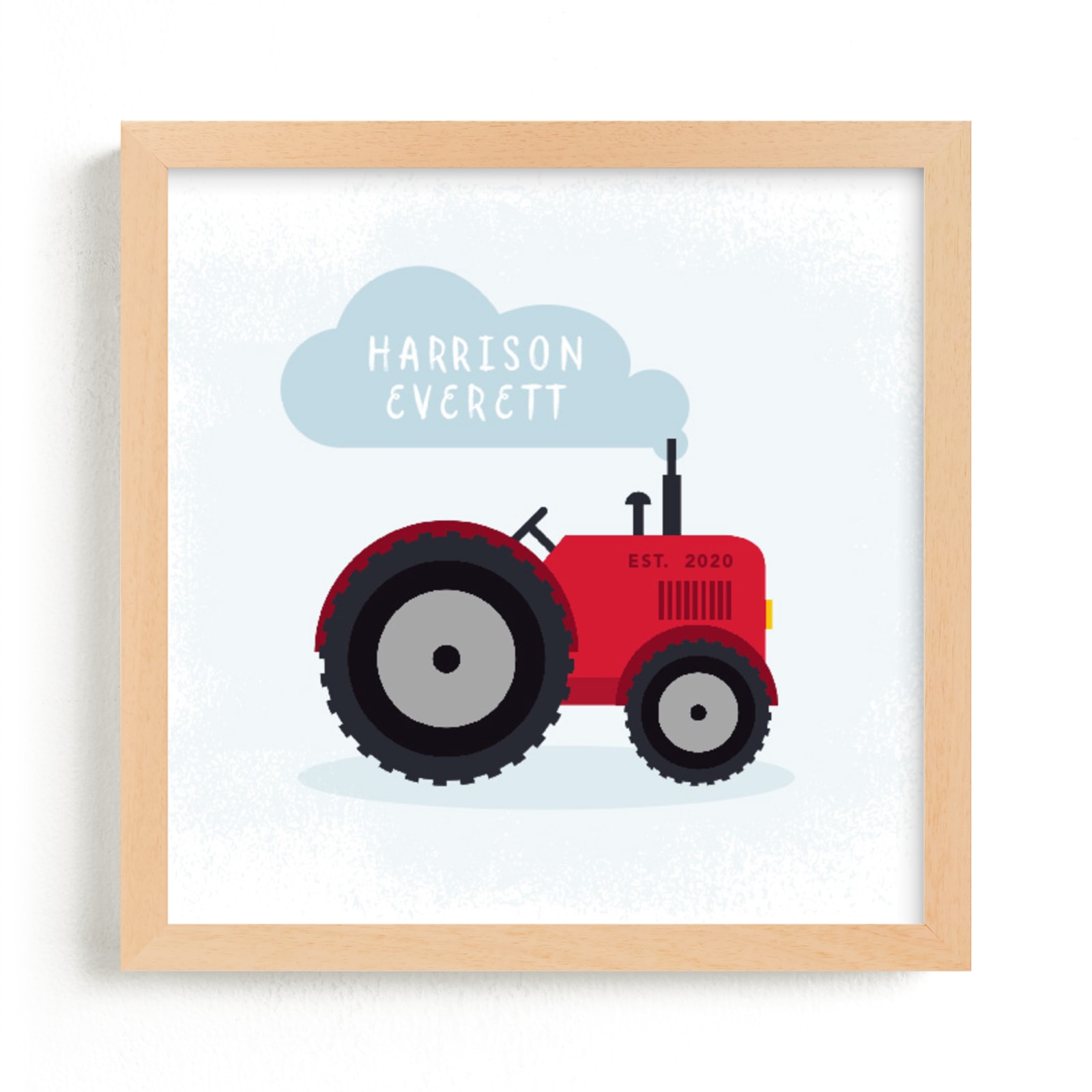 "Our Little Farmer" - Custom Open Edition Children's Art Print by Caitlin Considine in beautiful frame options and a variety of sizes.