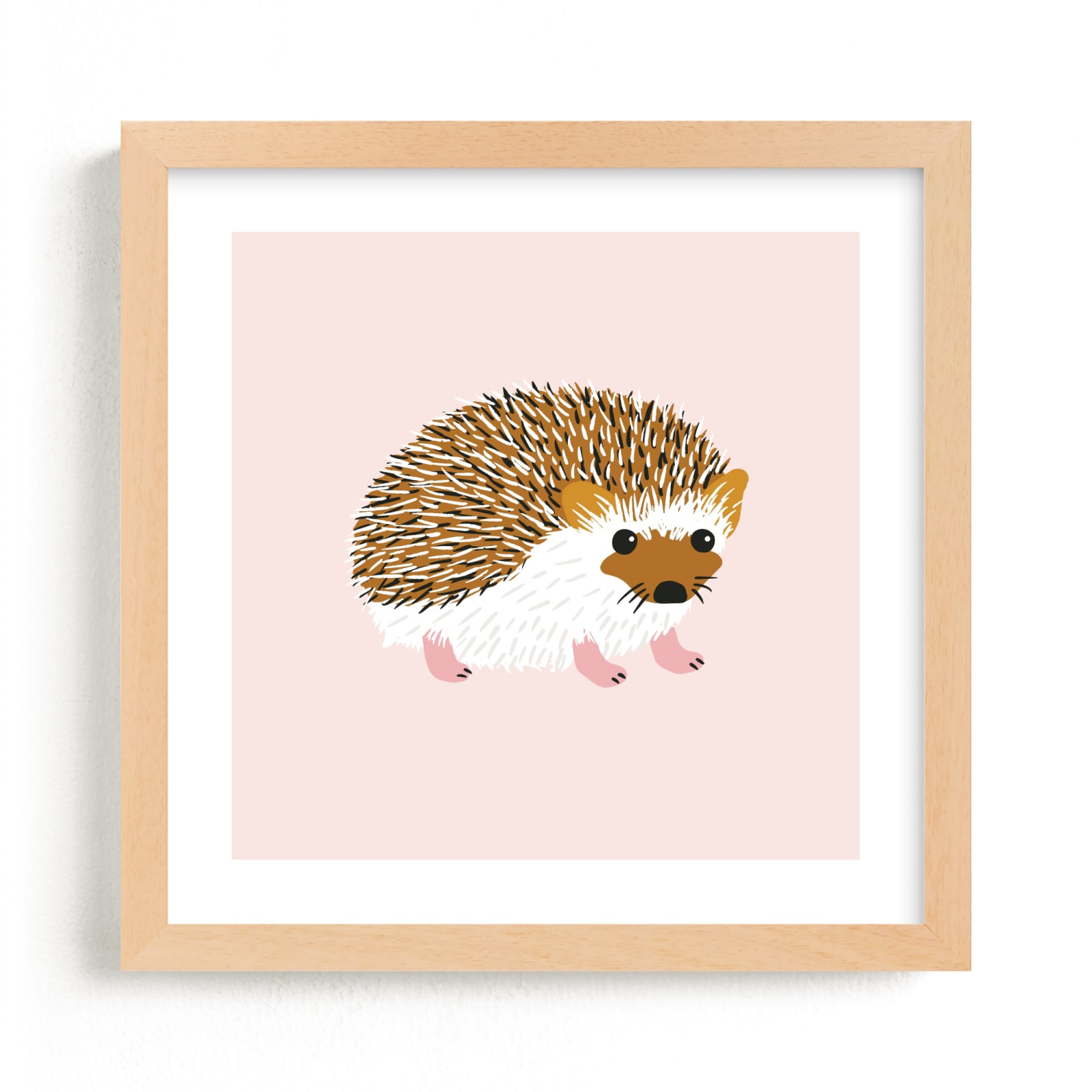 "Little Hedgehog" - Limited Edition Art Print by Genna Blackburn in beautiful frame options and a variety of sizes.