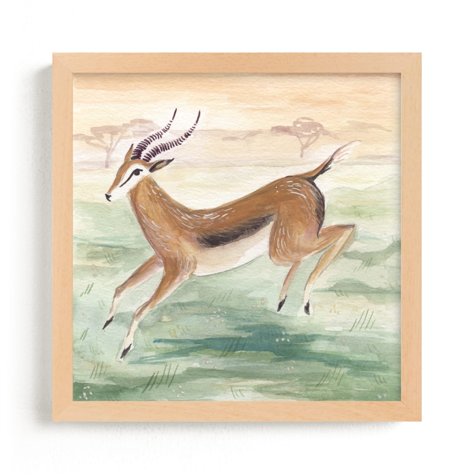 "Antelope" - Limited Edition Art Print by Emilie Simpson in beautiful frame options and a variety of sizes.