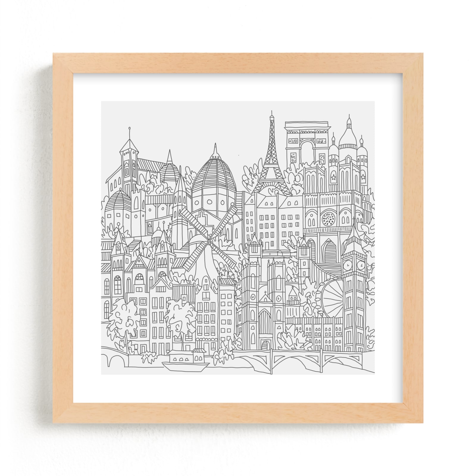 "Study Abroad" - Limited Edition Art Print by Krissy Bengtson in beautiful frame options and a variety of sizes.