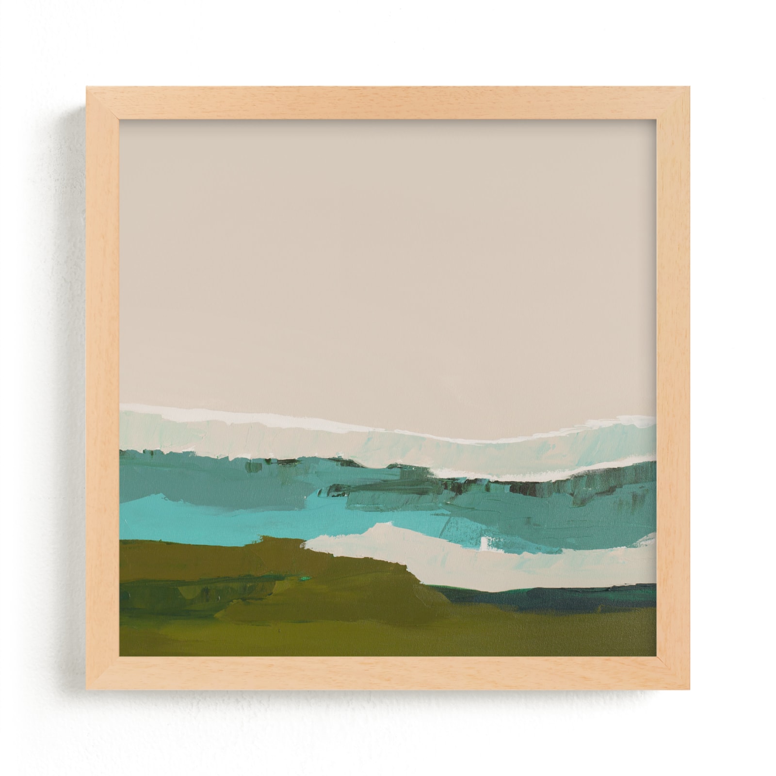 "Abstract Seascape #2" - Art Print by Caryn Owen in beautiful frame options and a variety of sizes.