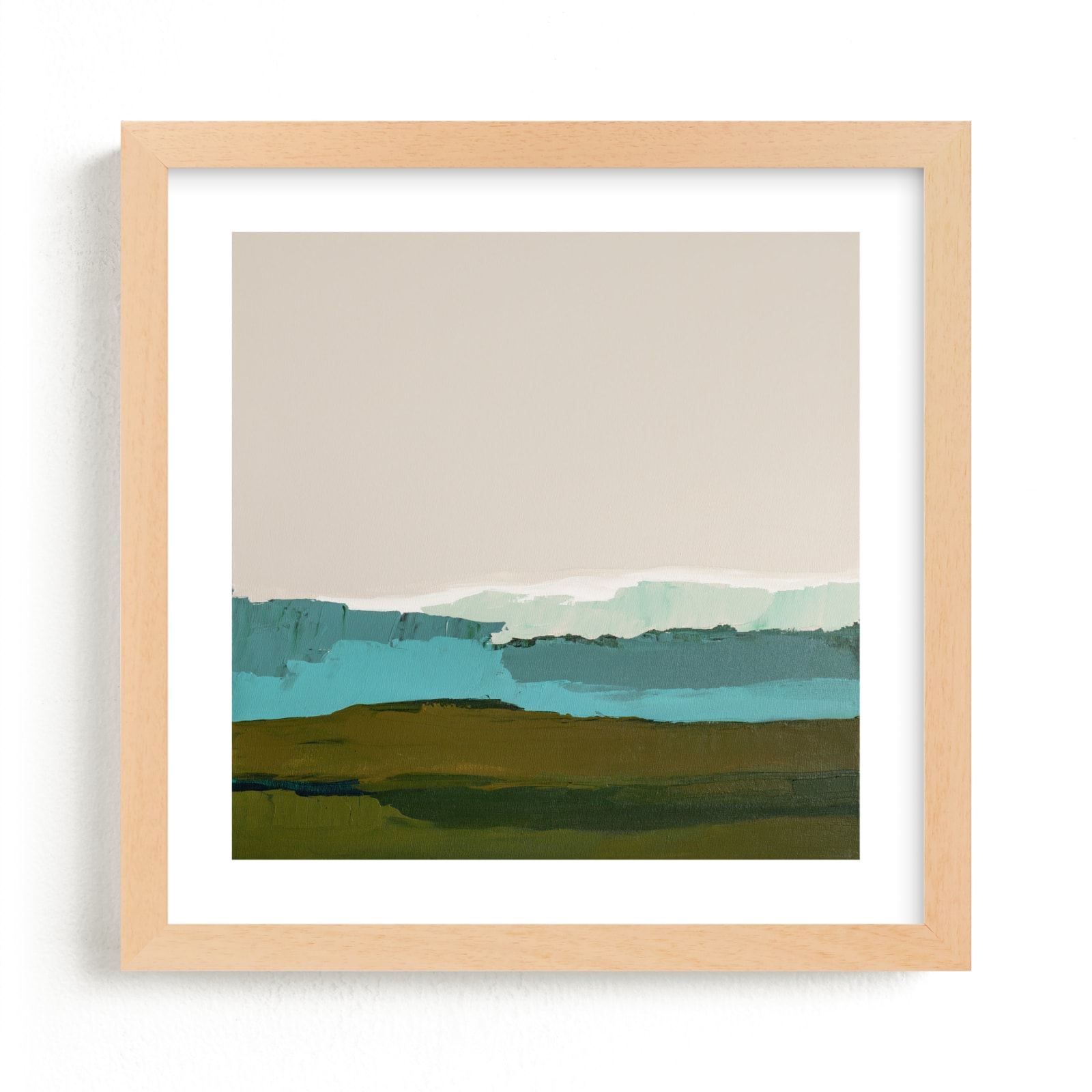 "Abstract Seascape #1" - Art Print by Caryn Owen in beautiful frame options and a variety of sizes.