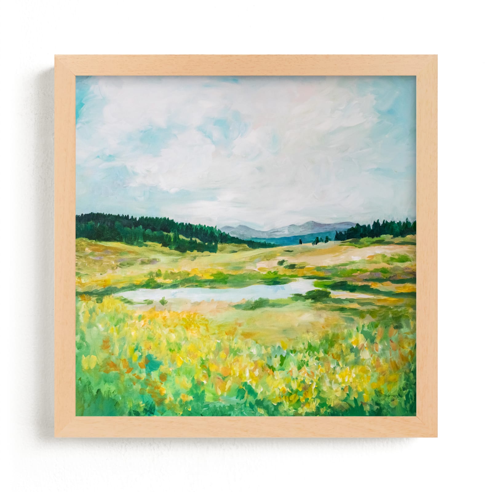 "Summer Golds" by Brittany Fan in beautiful frame options and a variety of sizes.