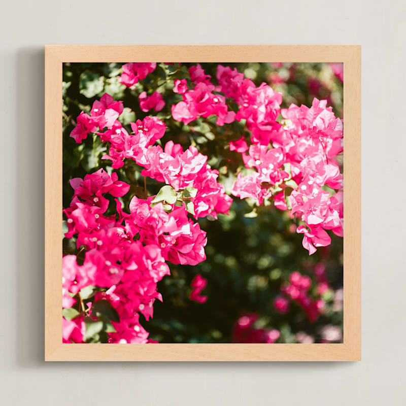 "Pink Flora" by Karly Rose Sahr in beautiful frame options and a variety of sizes.