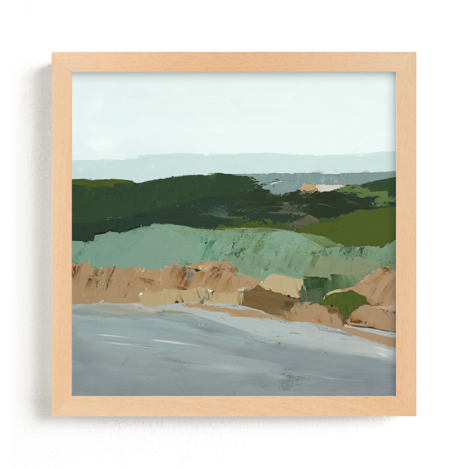 "Rocky Beach Seascape" by Caryn Owen in beautiful frame options and a variety of sizes.