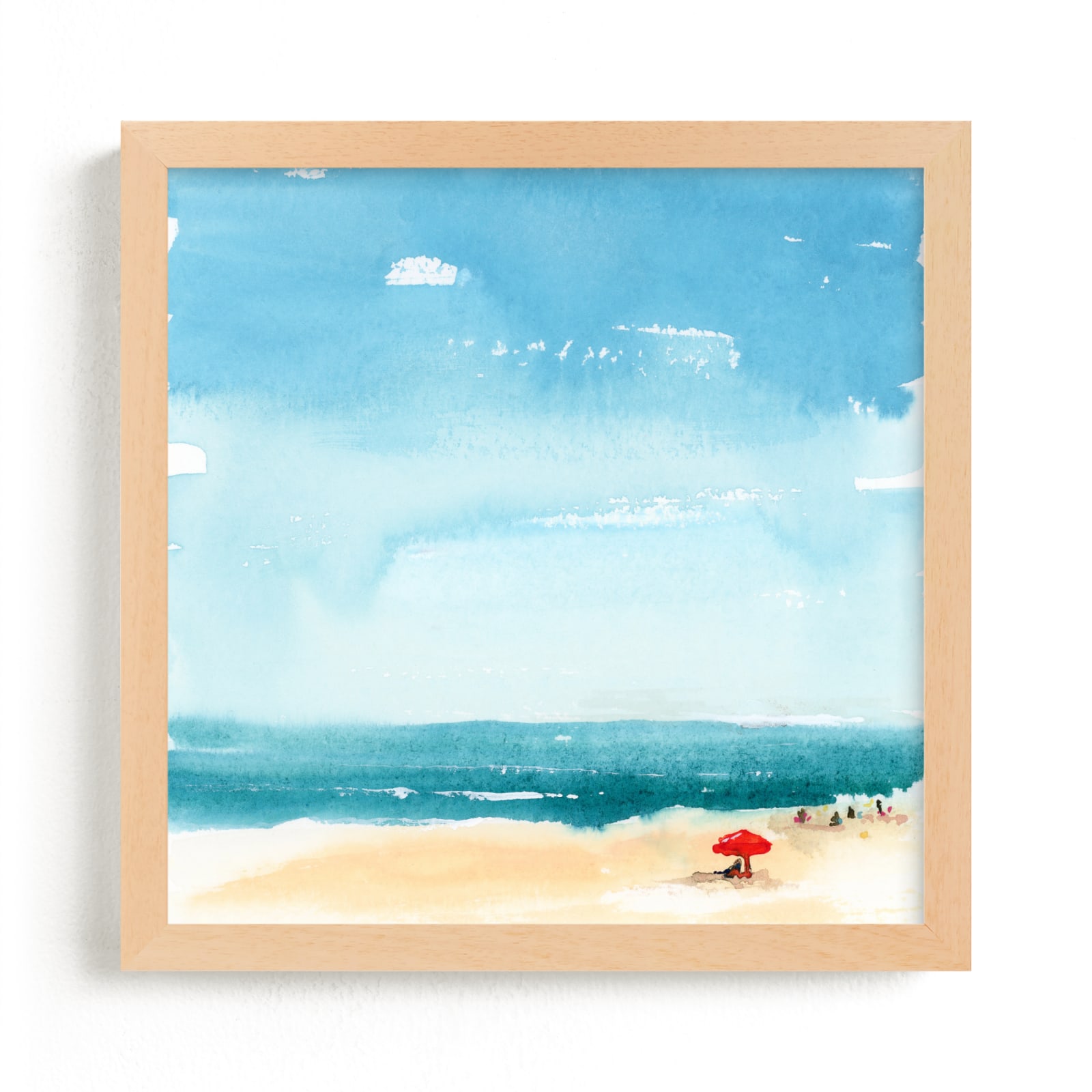 "Beach Blues" by Lindsay Megahed in beautiful frame options and a variety of sizes.