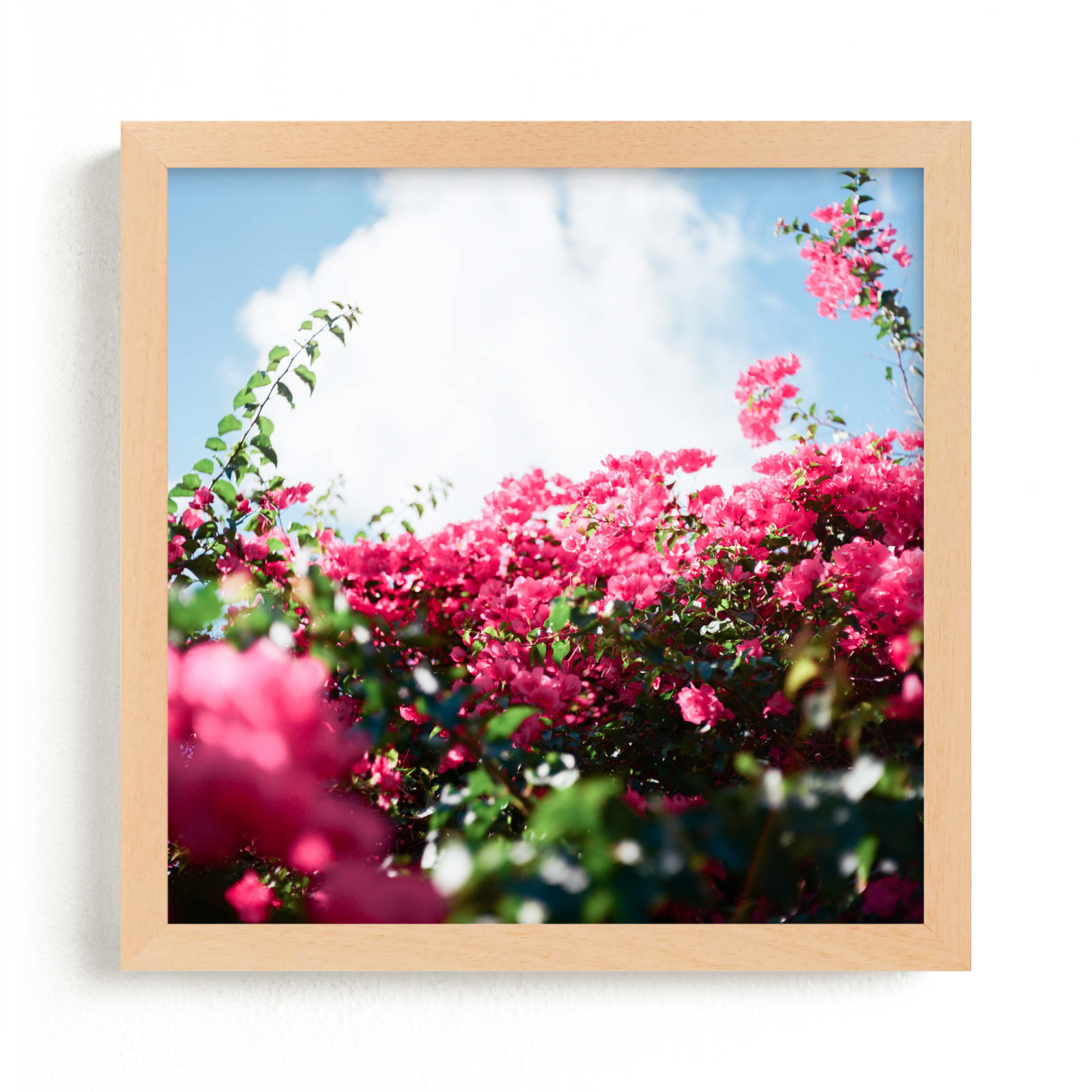 "Pink Floral Skies" by Karly Rose Sahr in beautiful frame options and a variety of sizes.