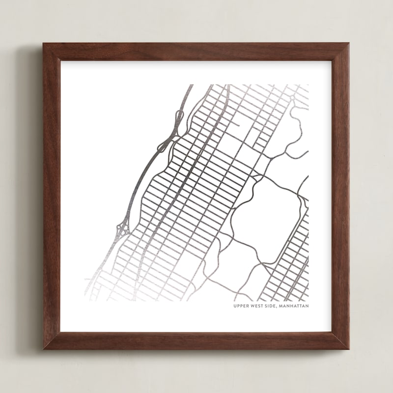 Custom Map Foil Art