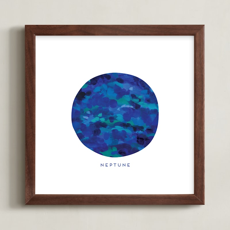 "Painted Neptune" - Art Print by Holly Whitcomb in beautiful frame options and a variety of sizes.