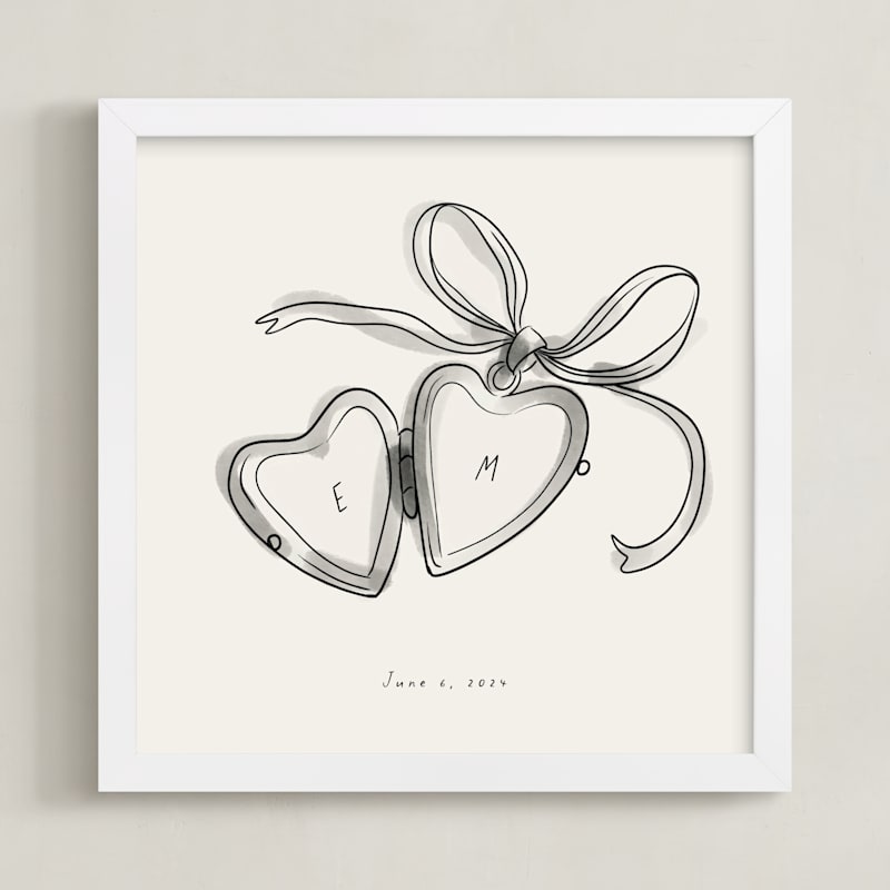 "Locket: Custom Print" - Completely Custom Art by Ani Somi in beautiful frame options and a variety of sizes.