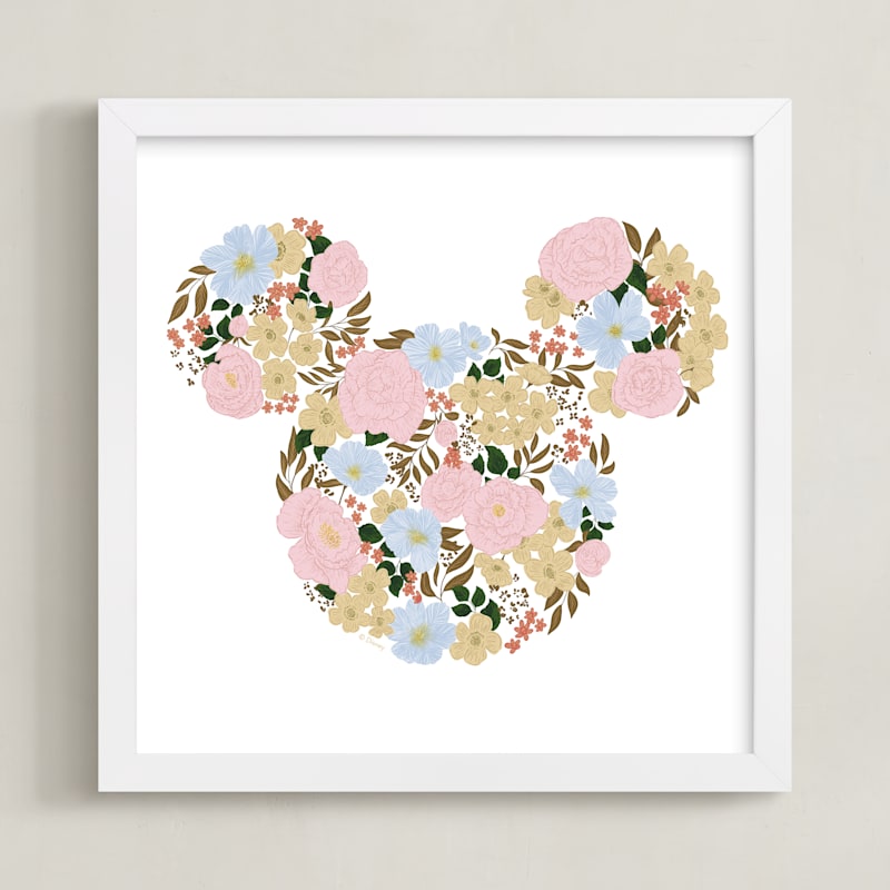 Disney's Mickey Garden Disney Art by Leah Bisch Minted