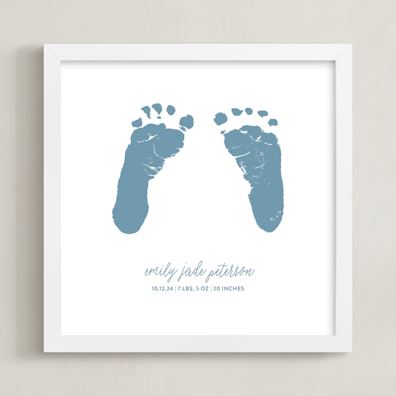 "Footprints: Custom Letterpress Print" - Completely Custom Letterpress Art by Minted Custom in beautiful frame options and a variety of sizes.