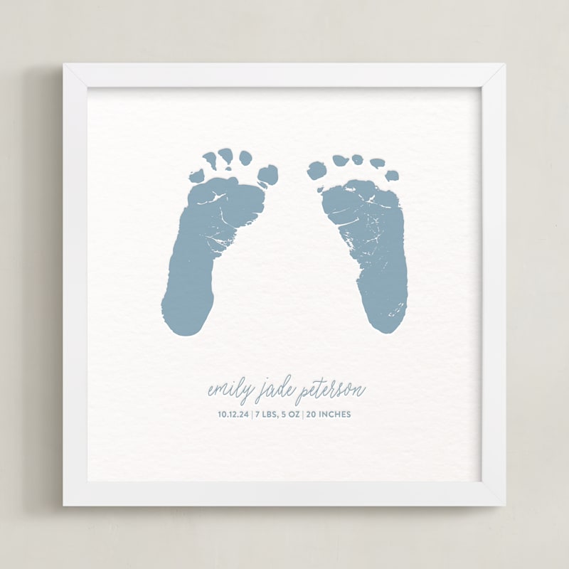 "Footprints: Custom Letterpress Print" - Completely Custom Letterpress Art by Minted Custom in beautiful frame options and a variety of sizes.