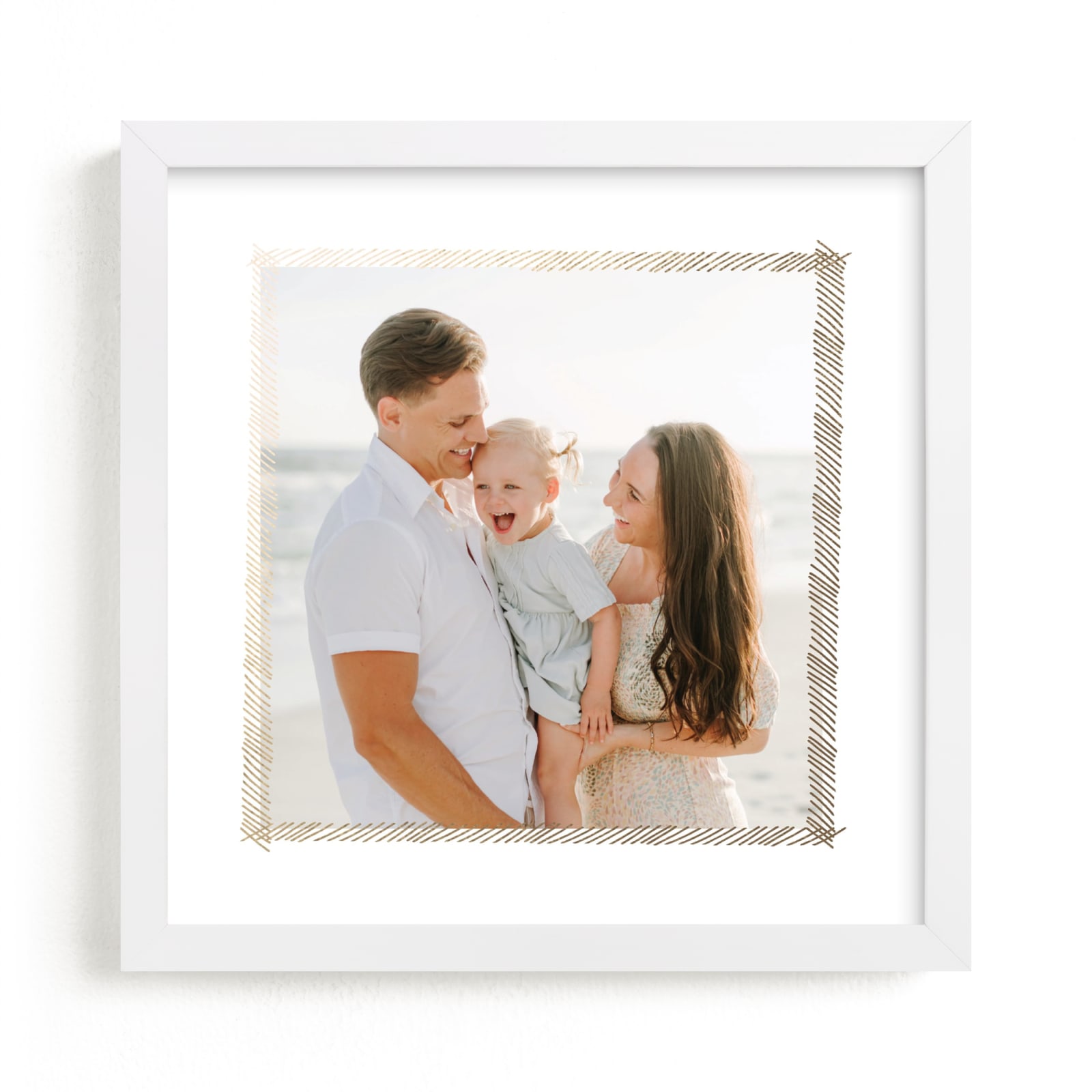 "Hand Sketched Frame" - Foil-pressed Photo Art by June Letters Studio in beautiful frame options and a variety of sizes.