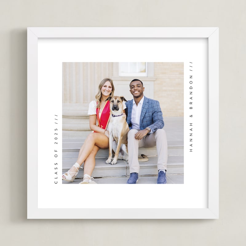 "Contemporary Typo: Square Framed Photo" - Custom Photo Art by Lucrecia Caporale in beautiful frame options and a variety of sizes.