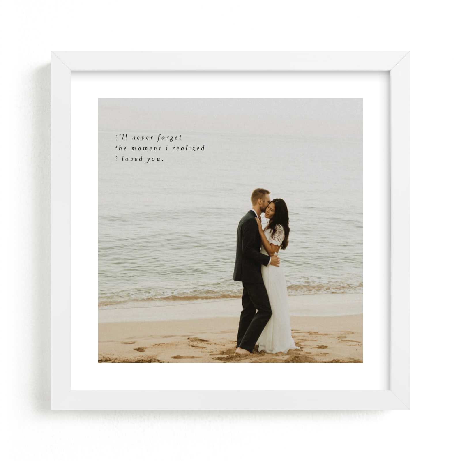 "Minimalist Quote Keepsake" - Custom Photo Art by Phrosné in beautiful frame options and a variety of sizes.