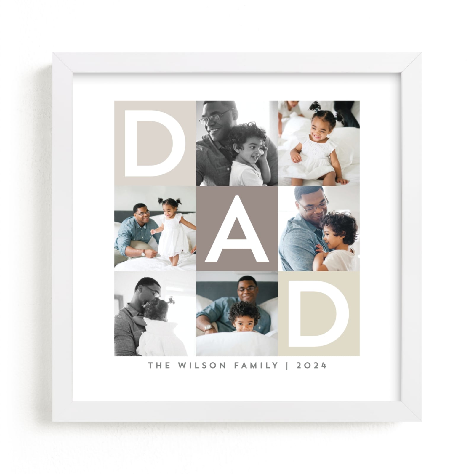 "Best Dad Ever Boxes" - Custom Photo Art by Alethea and Ruth in beautiful frame options and a variety of sizes.