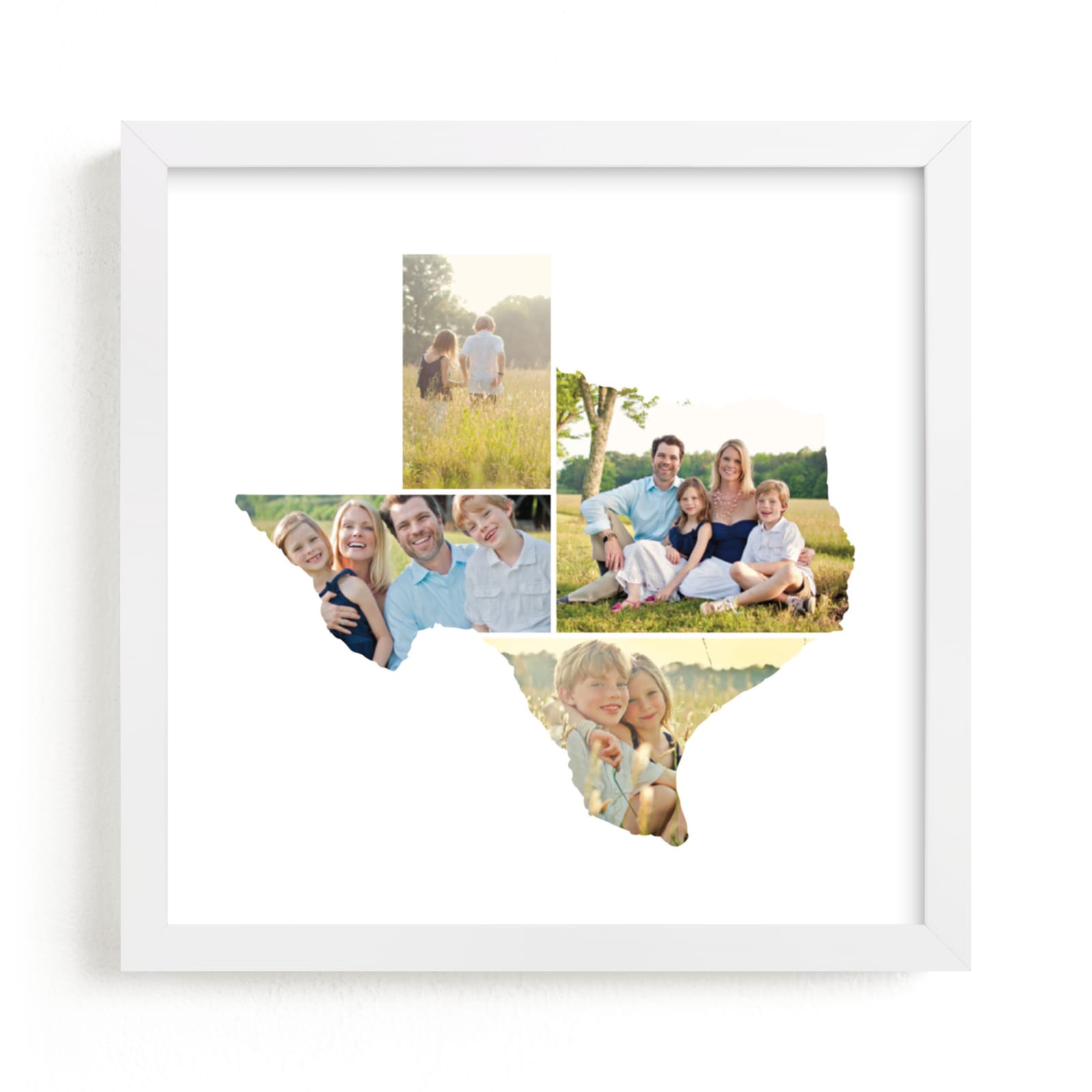 This is a white photo art by Heather Buchma called Texas Love Location.