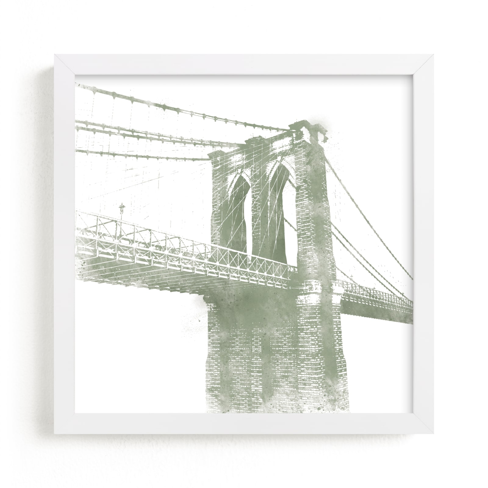 "Brooklyn Bridge" - Limited Edition Art Print by Paul Berthelot in beautiful frame options and a variety of sizes.