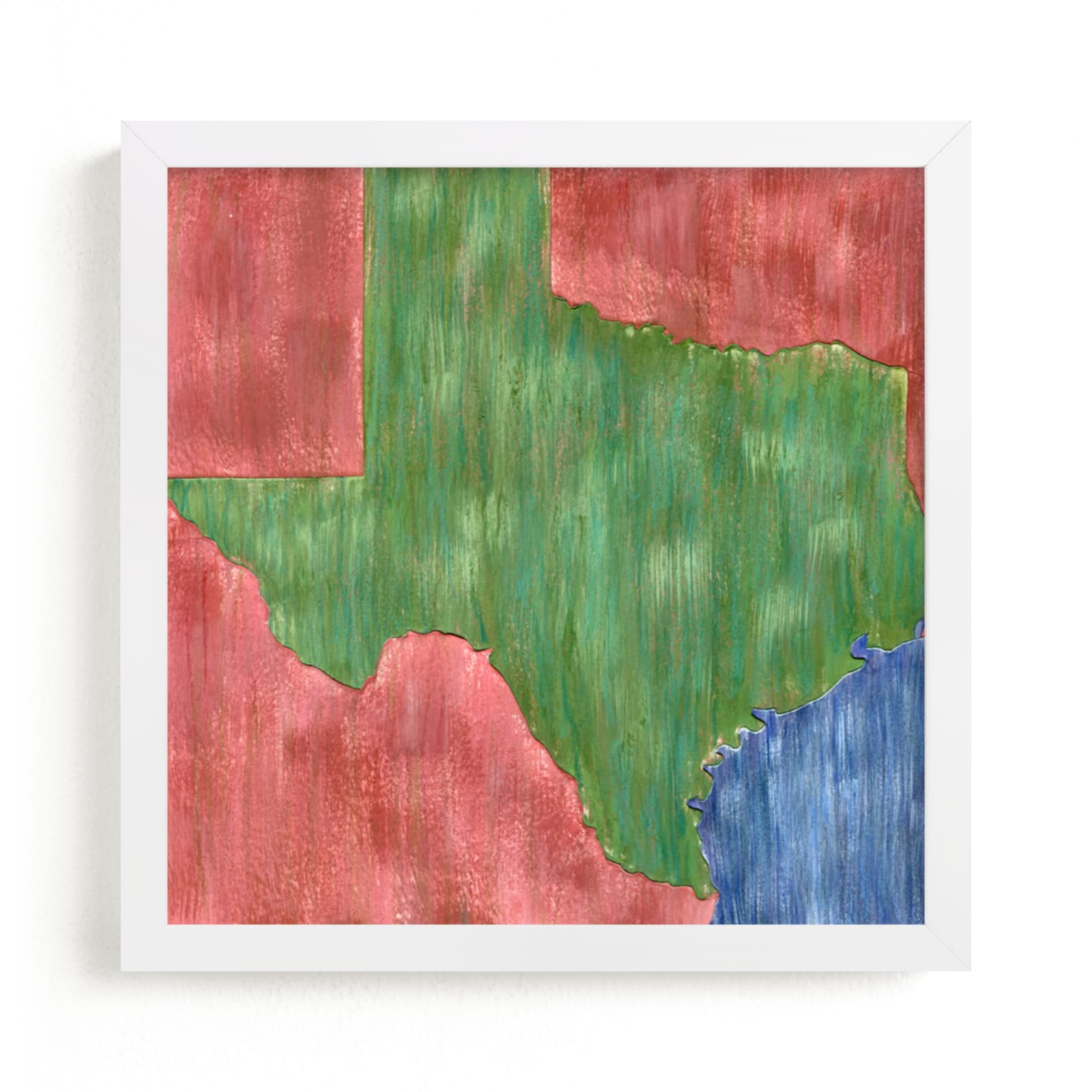 "Texas in Paint" - Limited Edition Art Print by Denise Wong in beautiful frame options and a variety of sizes.