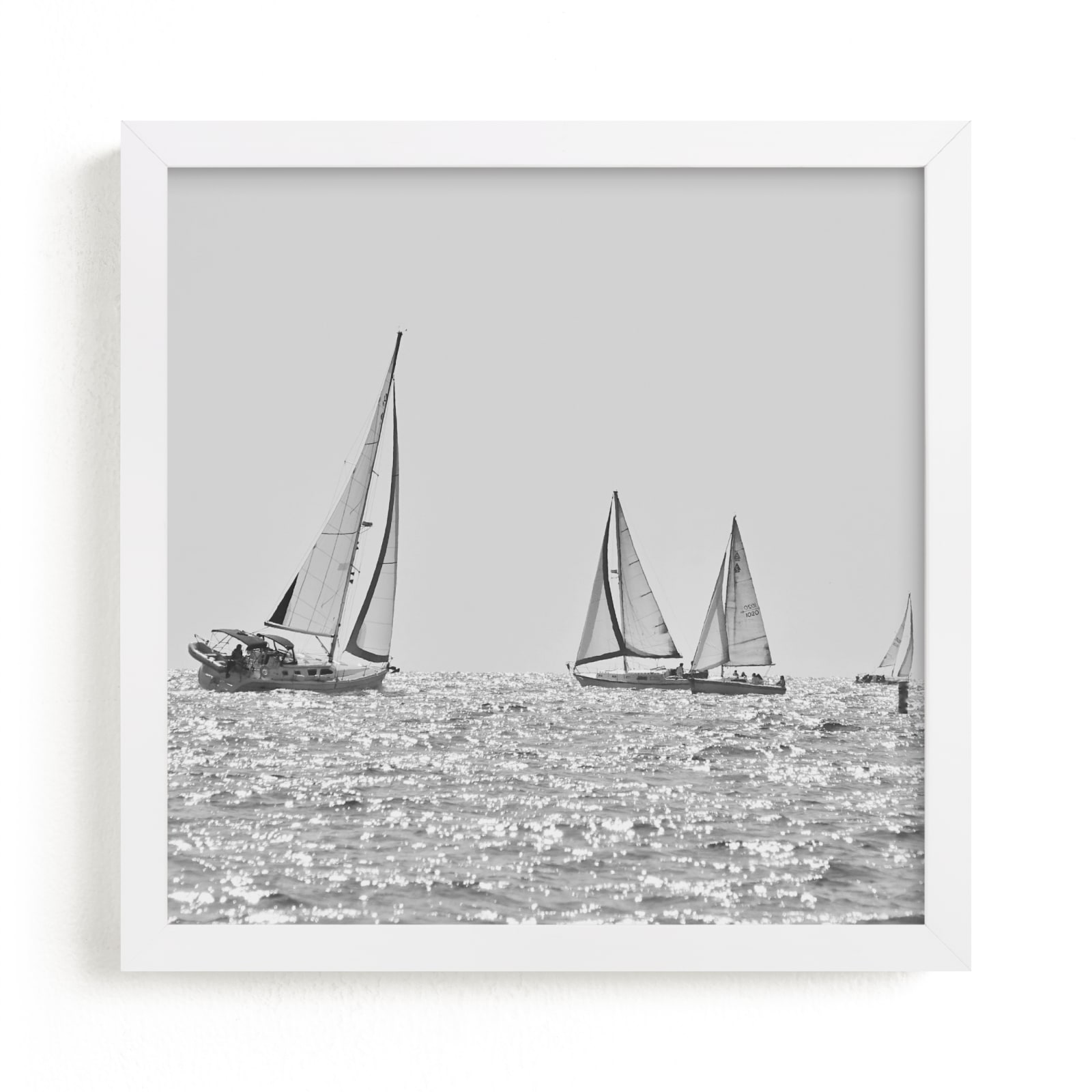 "Four Sails" - Limited Edition Art Print by Jan Kessel in beautiful frame options and a variety of sizes.
