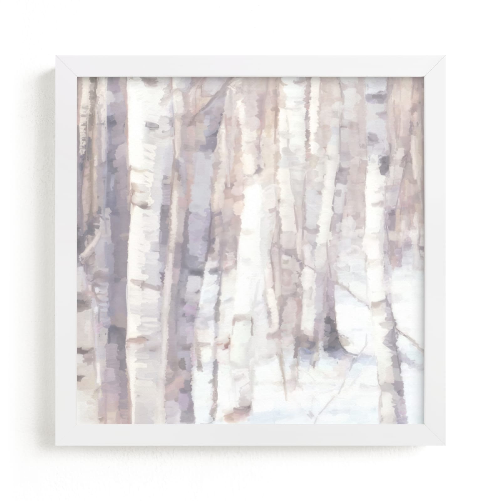 "Winter Birches" - Limited Edition Art Print by Amy Hall in beautiful frame options and a variety of sizes.