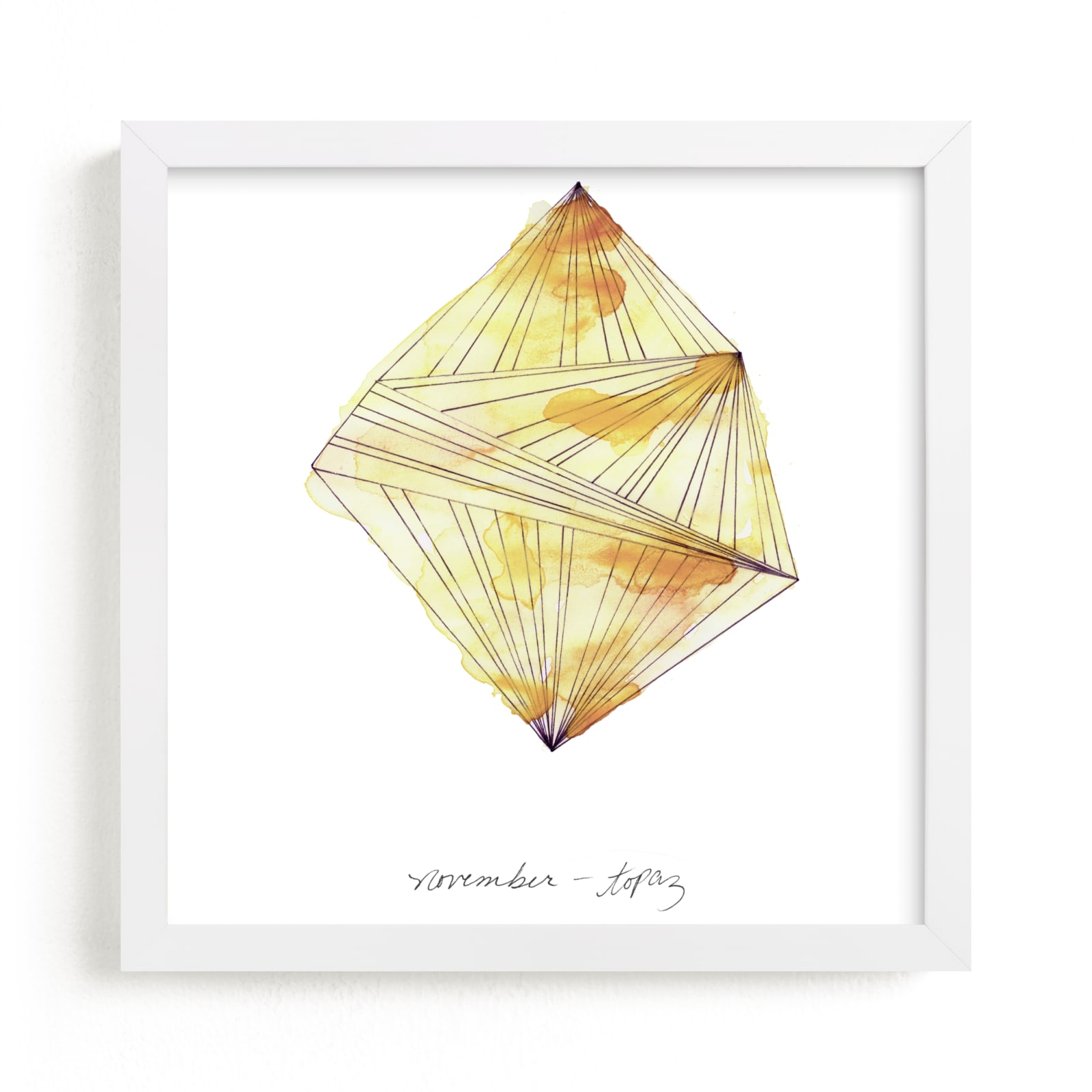 "November - Topaz" - Limited Edition Art Print by Naomi Ernest in beautiful frame options and a variety of sizes.