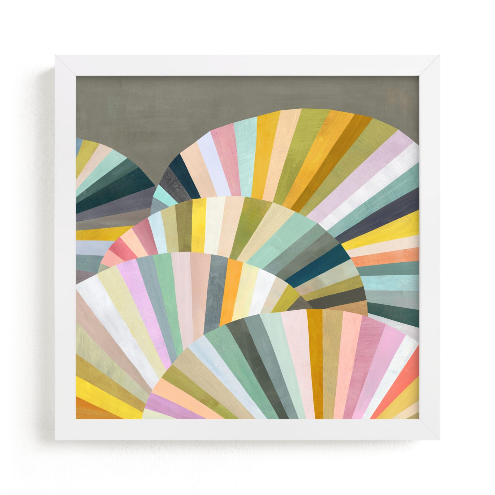 "Fan Out" - Grownup Open Edition Non-custom Art Print by melanie mikecz in beautiful frame options and a variety of sizes.