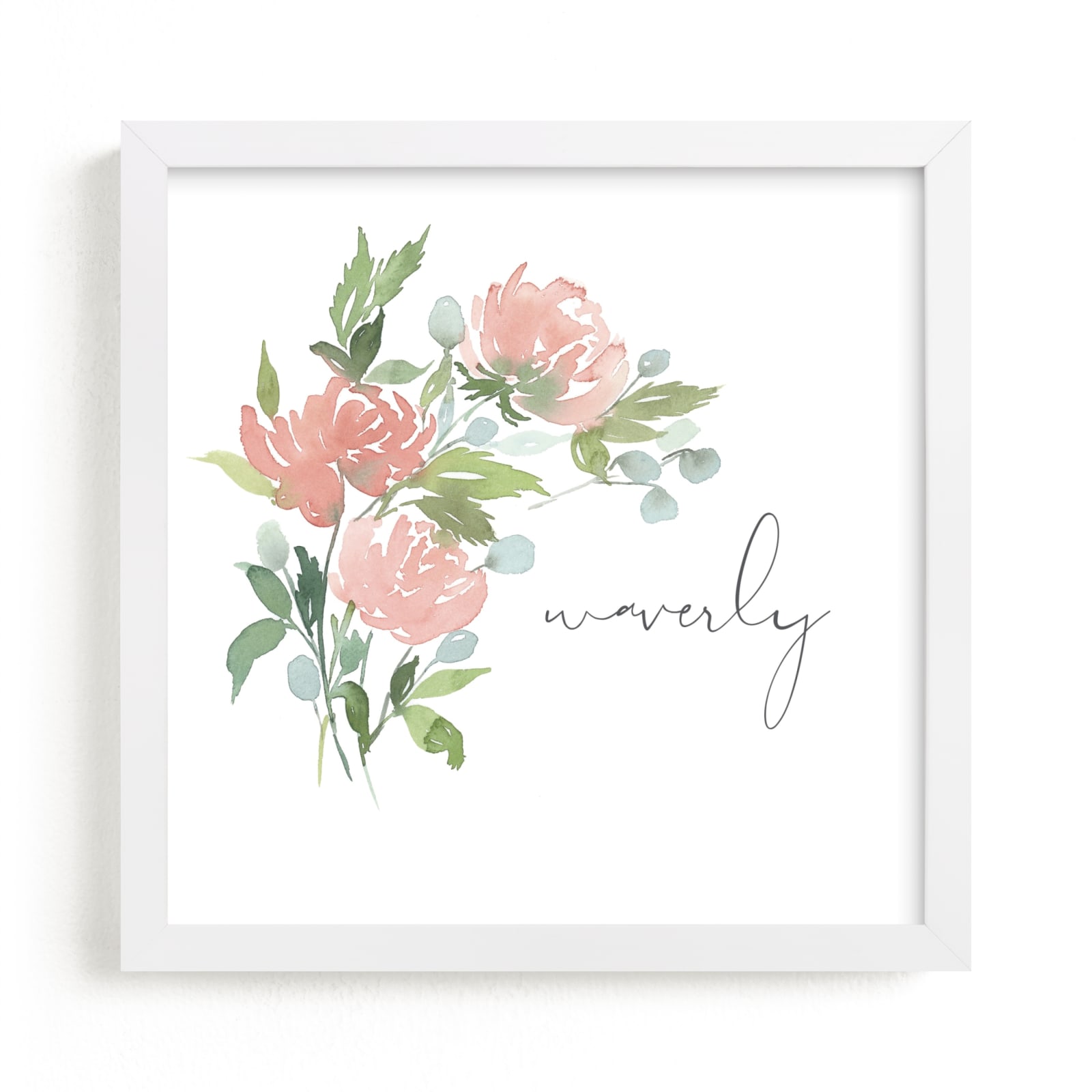 "Watercolor Blooms" - Children's Custom Art Print by Stacey Meacham in beautiful frame options and a variety of sizes.