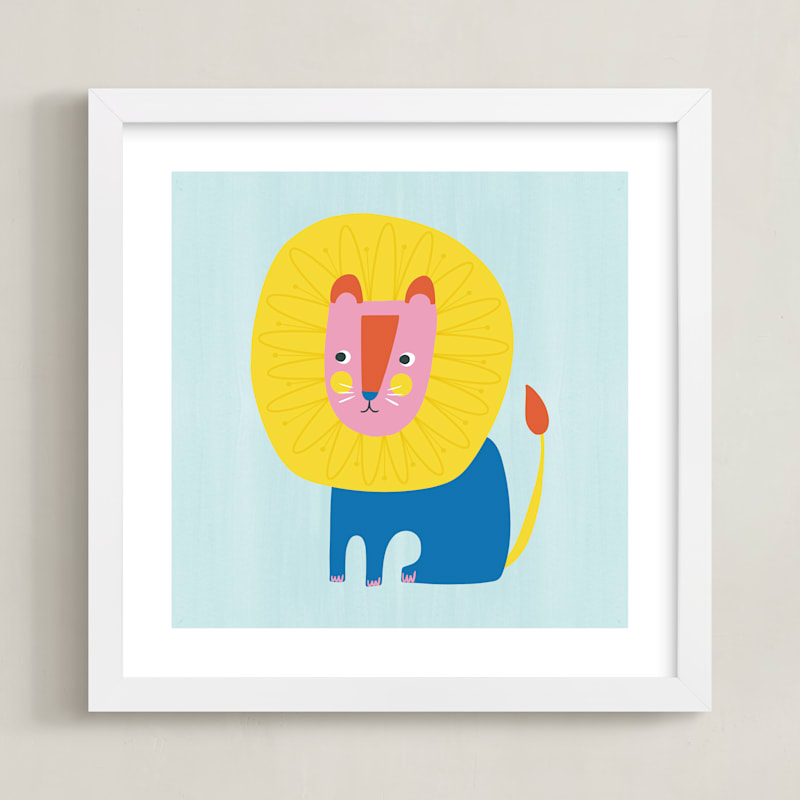 "Dandy Lion" - Limited Edition Art Print by Nadia Hassan in beautiful frame options and a variety of sizes.