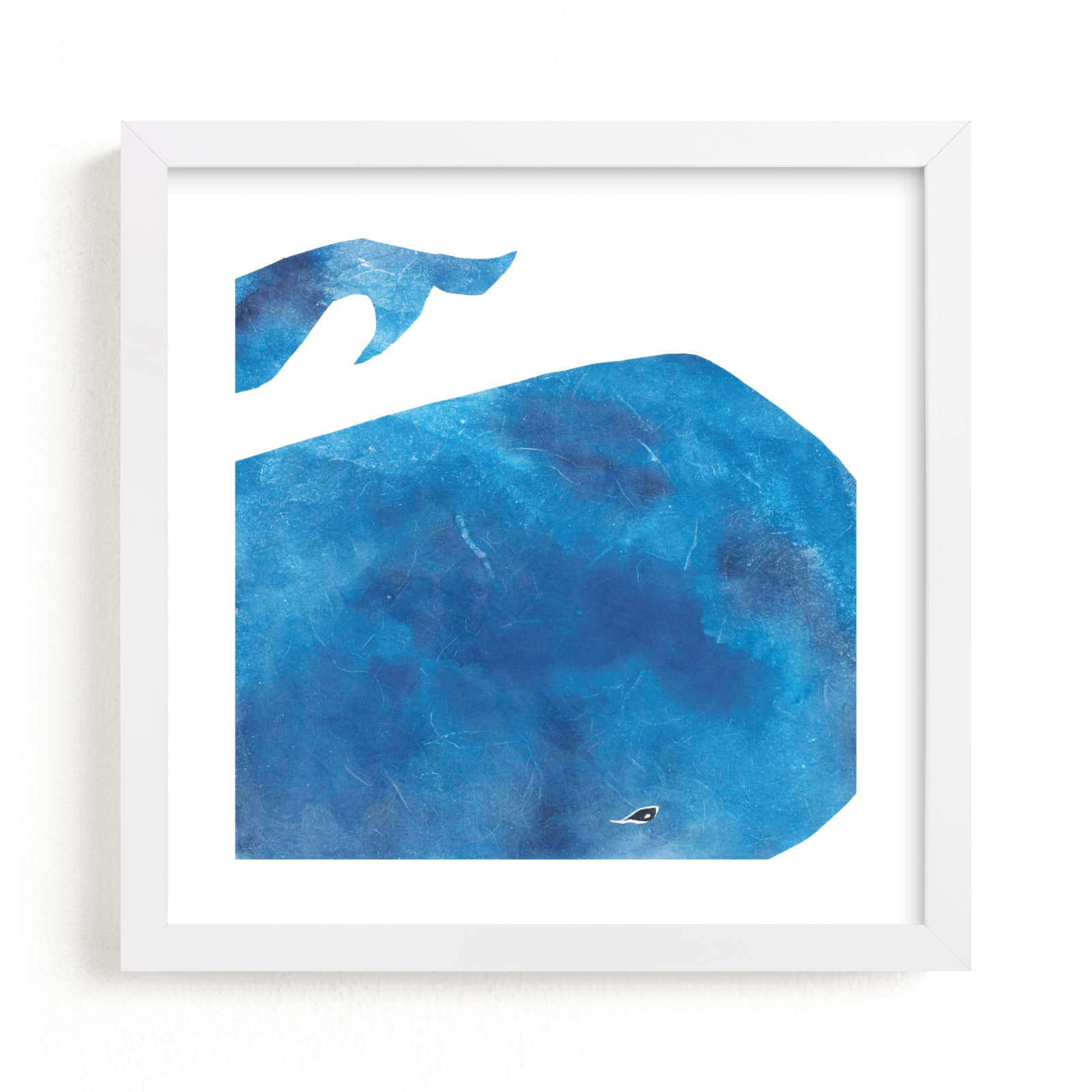 "Big Blue Whale" - Limited Edition Art Print by Mia Posada in beautiful frame options and a variety of sizes.