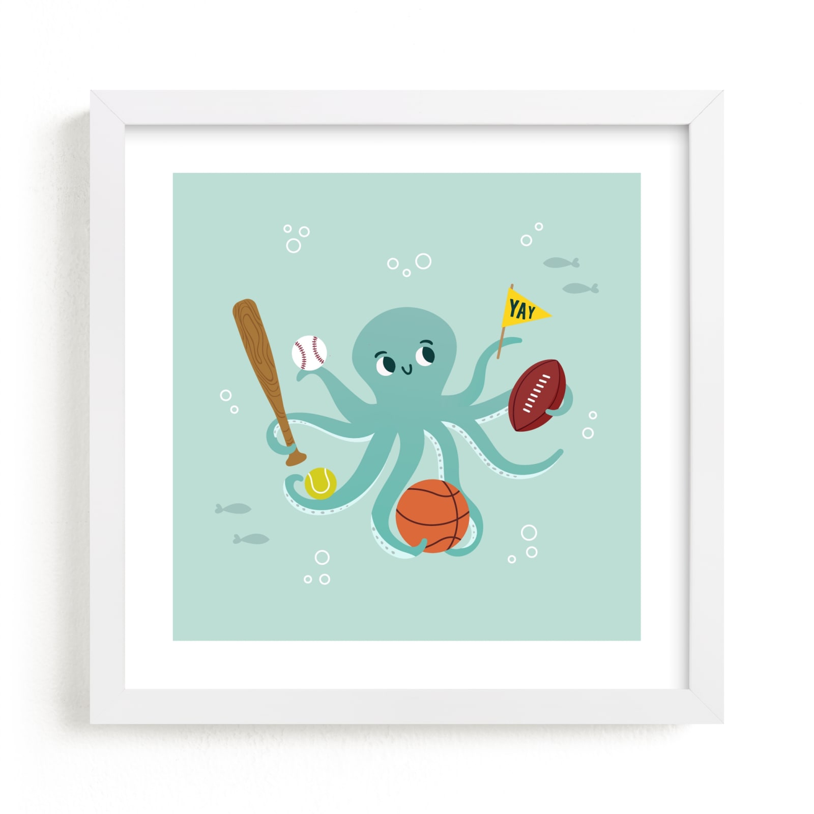 "Sports Fan" - Limited Edition Art Print by Annie Holmquist in beautiful frame options and a variety of sizes.