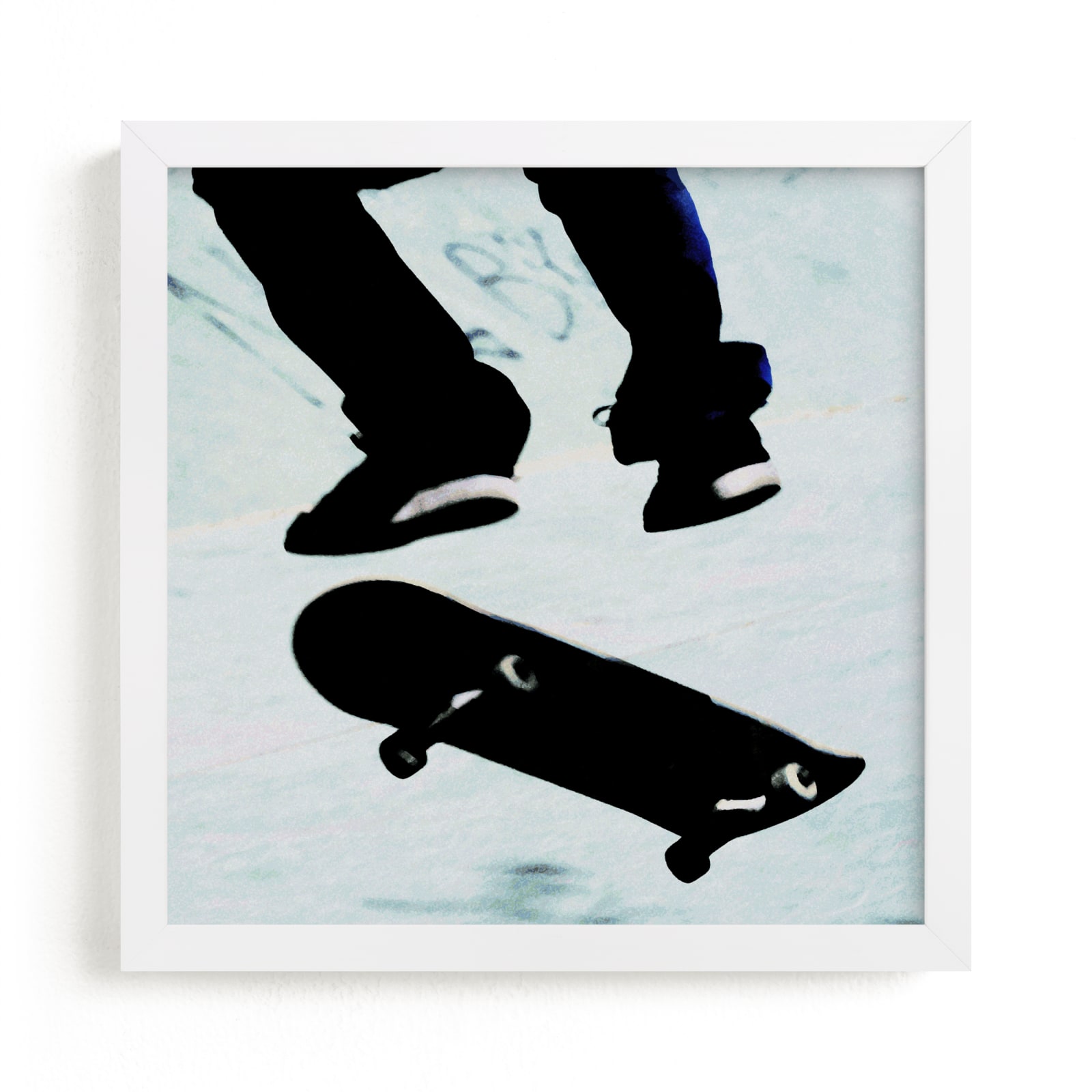 "Skate" - Limited Edition Art Print by Susanna Nousiainen in beautiful frame options and a variety of sizes.
