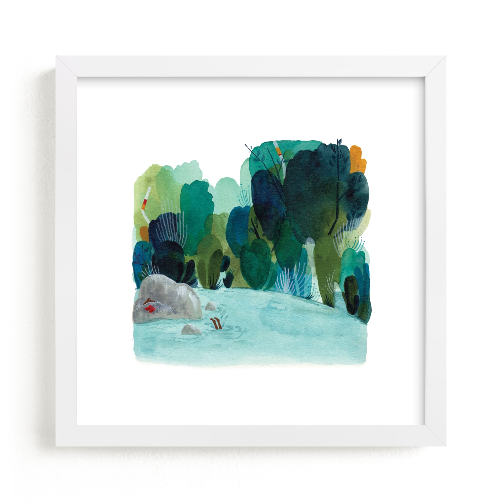 "The Swimming Hole" - Limited Edition Art Print by Kayla King in beautiful frame options and a variety of sizes.