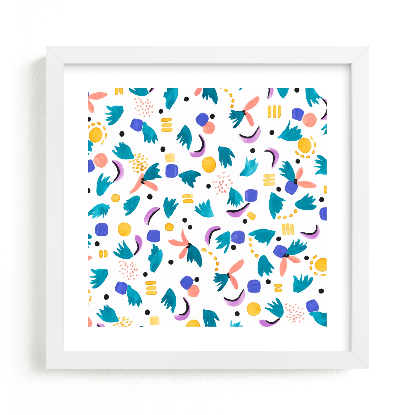 "Geometric plants" - Limited Edition Art Print by FERNANDA MARTINEZ in beautiful frame options and a variety of sizes.