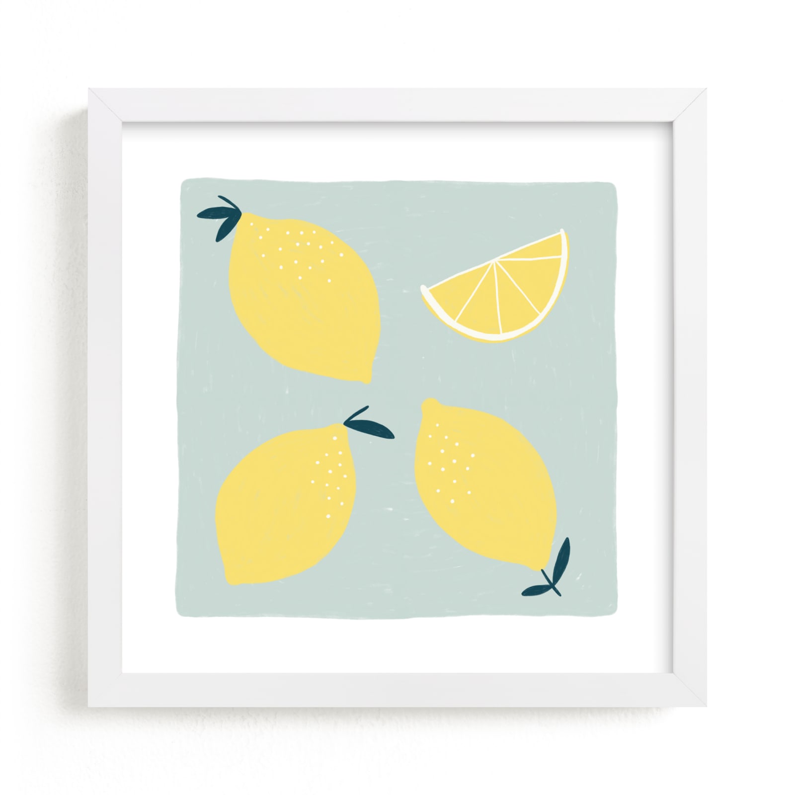 "Lemon Wedge" - Limited Edition Art Print by Betsy Siber in beautiful frame options and a variety of sizes.