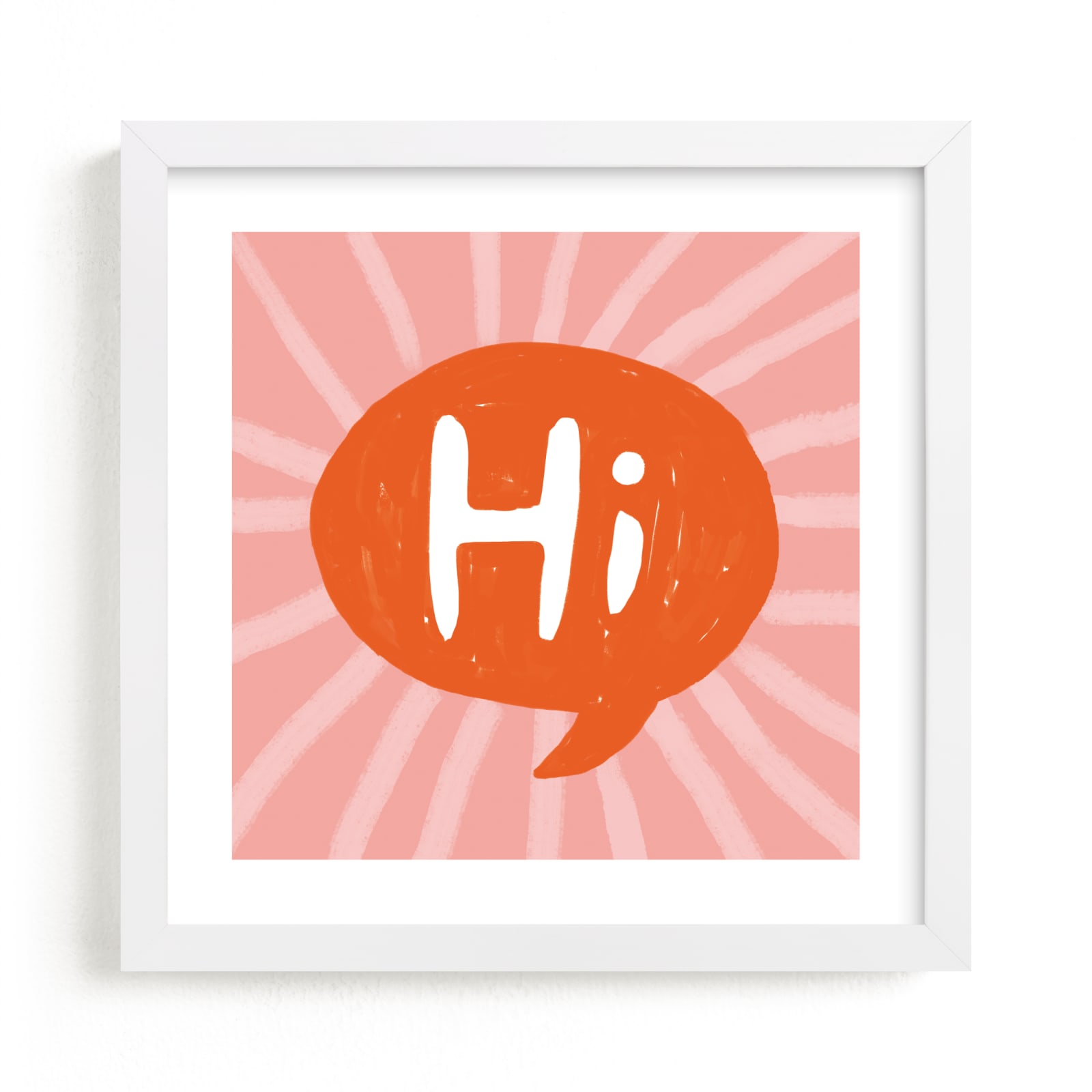 "A Bright Hi" by Karen Schipper in beautiful frame options and a variety of sizes.