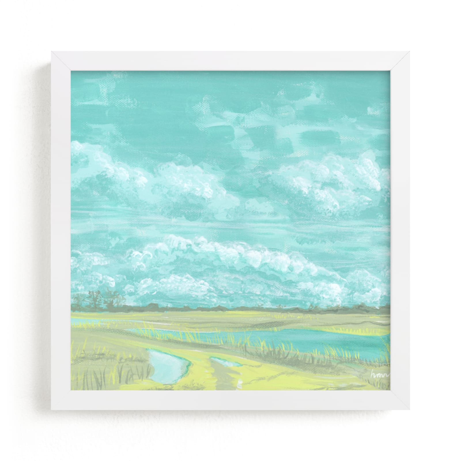 "End of the Road View" - Art Print by Hettie Roberts in beautiful frame options and a variety of sizes.
