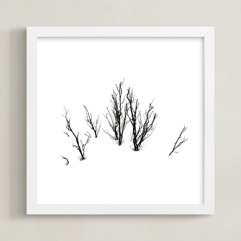 "Deep in snow" - Art Print by Johanna Phillips Huuva in beautiful frame options and a variety of sizes.