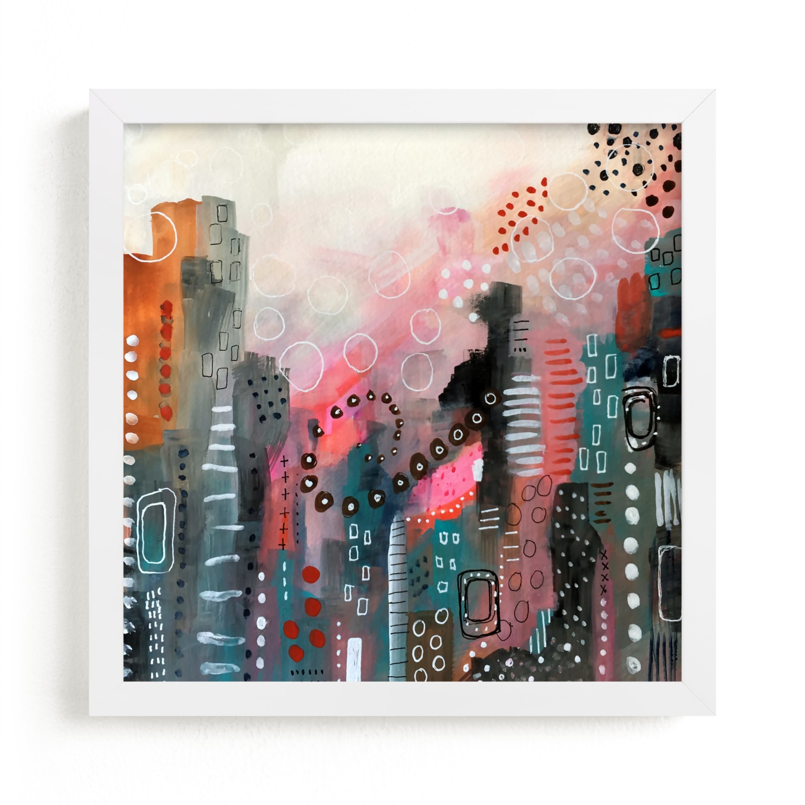 "Magical City" - Art Print by Melanie Biehle in beautiful frame options and a variety of sizes.